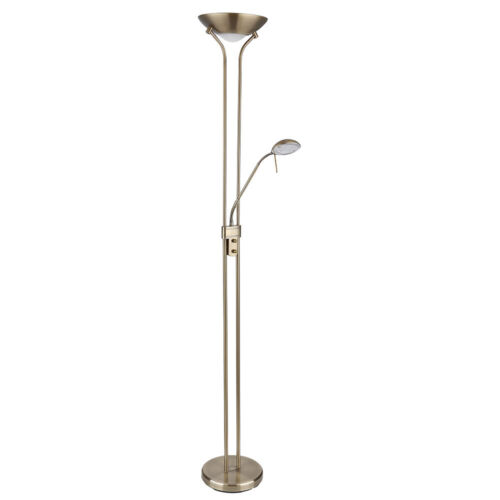 Stehlampe Deckenfluter LED dimmbar mit Leselampe LED-Stehlampen mit Dimmer - Bild 2 von 12