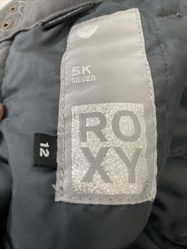 Roxy 5K Silver Girls Size 12/LG Ski/Snowboard Pants in Turquoise Green - Picture 7 of 8