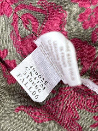 Old Navy Puffer Vest Women’s Medium Zip Up Snap Up Green Striped Fall 2006 - Picture 7 of 15