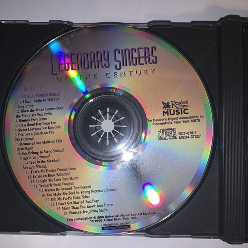 Reader's Digest Compilations Music 4CDs - Legendary Singers of the Century - Picture 4 of 7