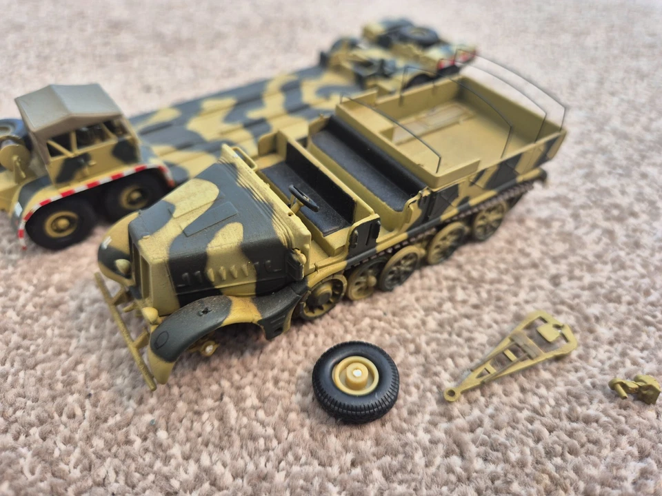 Atlas Deagostini 1/72 Speciale Famo SD KFZ.9 + Tank Rimorchio WW2 Pressofuso Set - Immagine 2 di 4