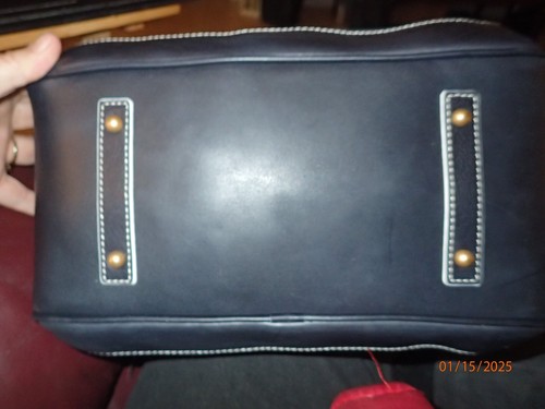 Dooney & Bourke Florentine Medium Satchel Navy Orig Packaging - Picture 9 of 18