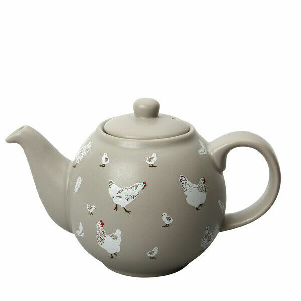 LONDON POTTERY Co Chicken TEAPOT 6 Cups Folk Art FARMHOUSE David Birch