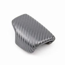Schaltknauf Abdeckung Griff Wählhebelgriff Silberner Kohlenstoff Für AUDI A4 A5