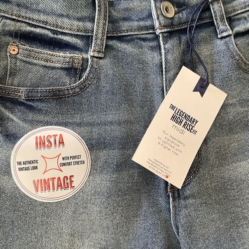 nwt wallflower insta vintage high rise midi denim shorts juniors size 3 - Picture 12 of 12