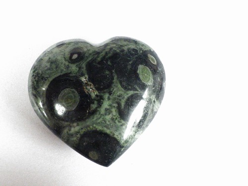 Schmuck-Stck Stein Herz MINERALIEN Handschmeichler Kabamba grün Eldarit - Picture 5 of 6