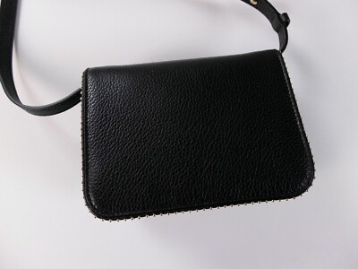 SALVATORE FERRAGAMO Vara black leather mini shouder bag with