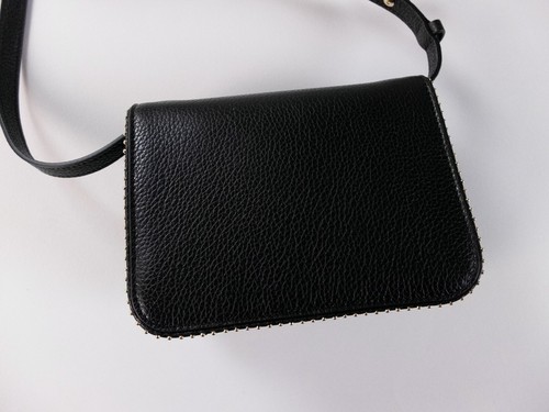 SALVATORE FERRAGAMO Vara black leather mini shouder bag with large bow authentic - Picture 6 of 16