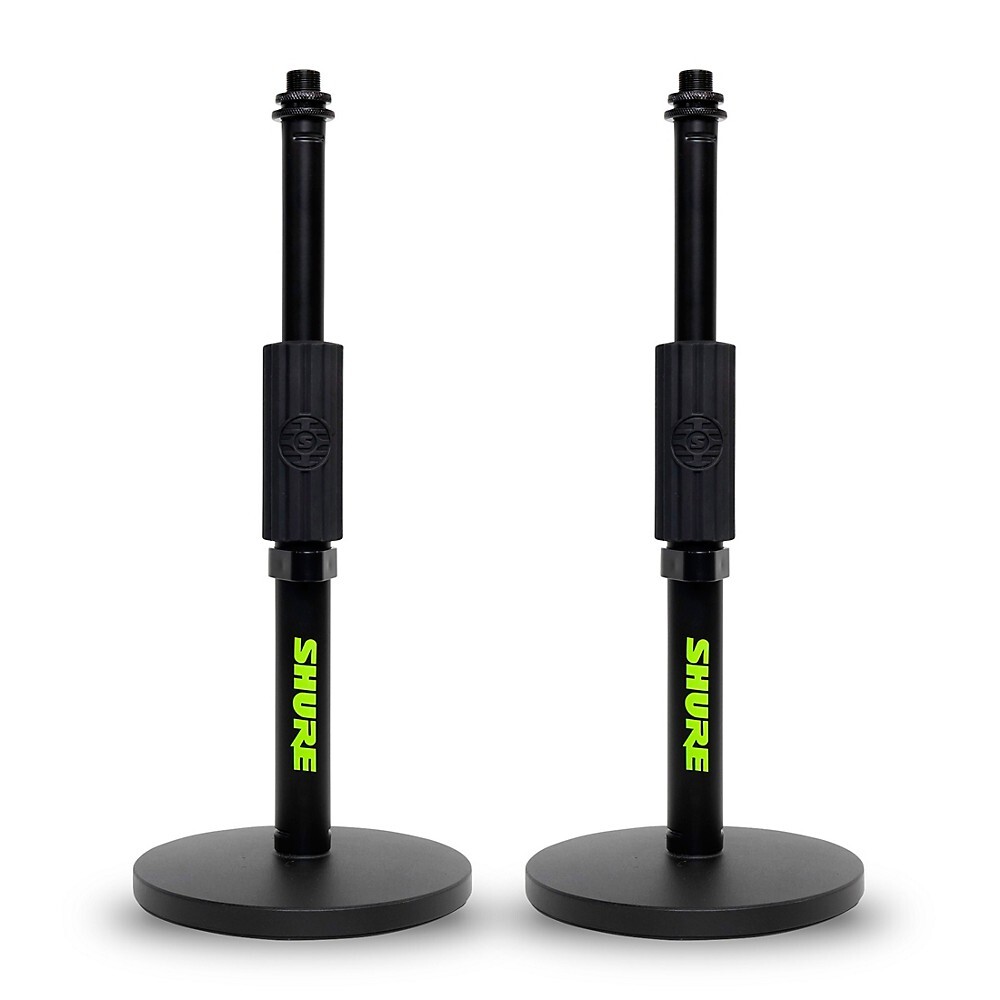 Настольная микрофонная подставка Shure Round 6 Base с регулируемой по высоте поворотной муфтой, 2 шт.