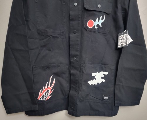 Vans x Kaitlin Chan Drill Chore Pride Coat Black Mens Size XXL 2XL New LGBTQ - Picture 4 of 7