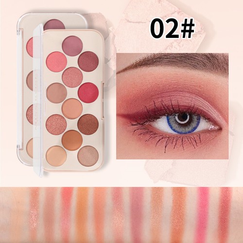 New 12 Color Matte Eyeshadow Pallet Long Lasting Pearly Eyeshadow Blush Palette - Picture 7 of 11