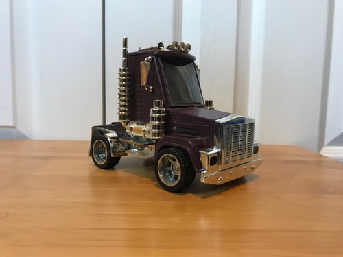 1:24 *Tractor Alarm Clock Plastic in Eggplant Purple/Burgundy* Cab 1/24 Scale - Picture 6 of 23