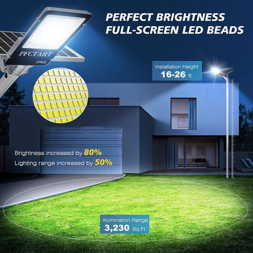 Super Large 10000W Commercial Solar Street Light Outdoor Dusk To Dawn Road Lamp - Picture 2 of 10