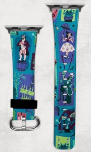 Watch Me Creations Disney Mickey Violet Blue Apple Watch Band Disney Villains Apple Watch Band, Purple Silicone Leather  main image 3