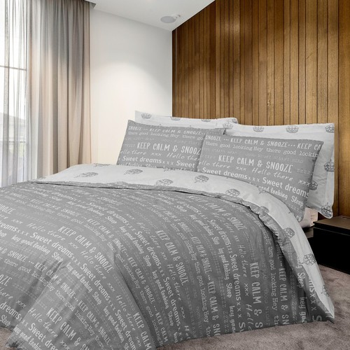 Luxury Reversible Duvet Cover Quilt Cover Bedding Set Single Double King Size UK - Picture 15 of 19