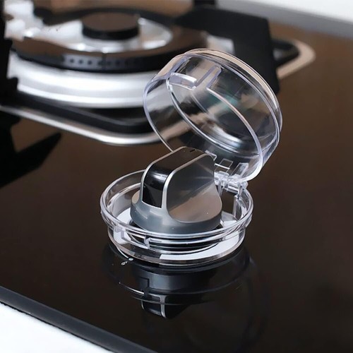 4Pcs Universal Oven & Stove Knob Covers Clear View Child Baby Kitchen Safety USA - Picture 4 of 14