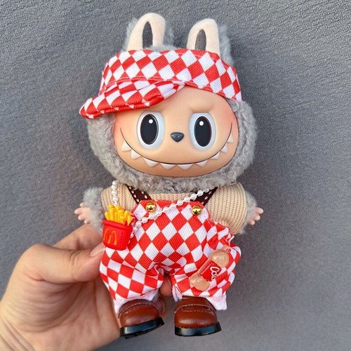 17 cm Labubu Clothes The Monsters Peluche Bambola Outfit Set Decorazione, Senza Bambola (1) - Foto 18 di 27