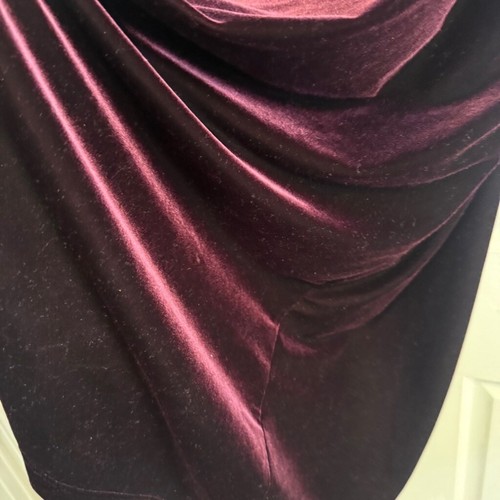 vintage Women's Hillard & Hanson Purple Velvet Skirt Size M - Picture 6 of 11