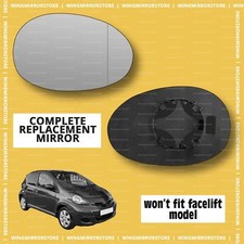 RHS Right for Citroen C1 05-14 won't fit facelift Wide Angle  mirror glass