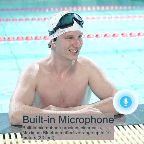 Swimming Bone Conduction Headphones,Wireless Open-Ear Headphones, Bluetooth - Picture 7 of 7