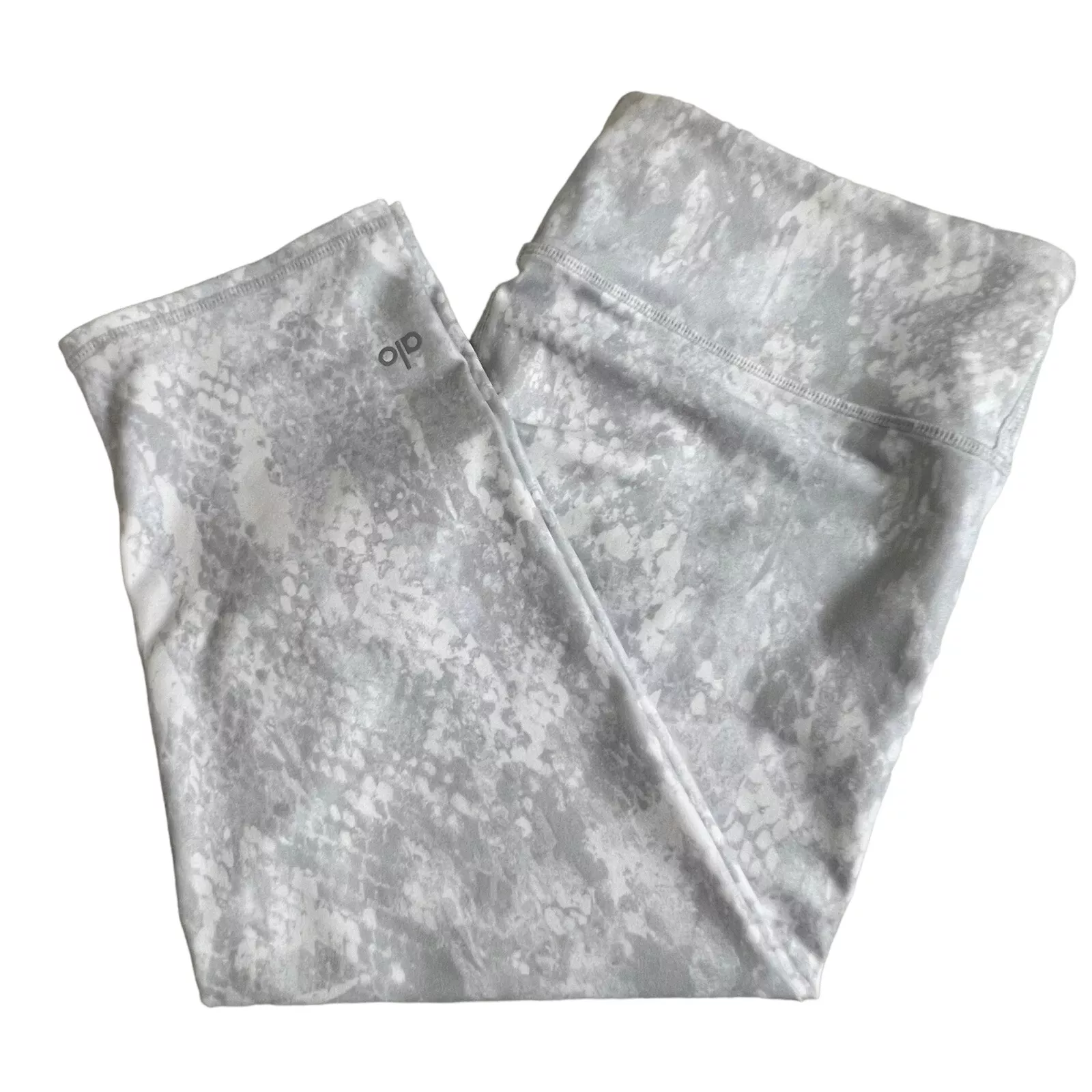 alo-yoga airbrush vapor python glossy leggings