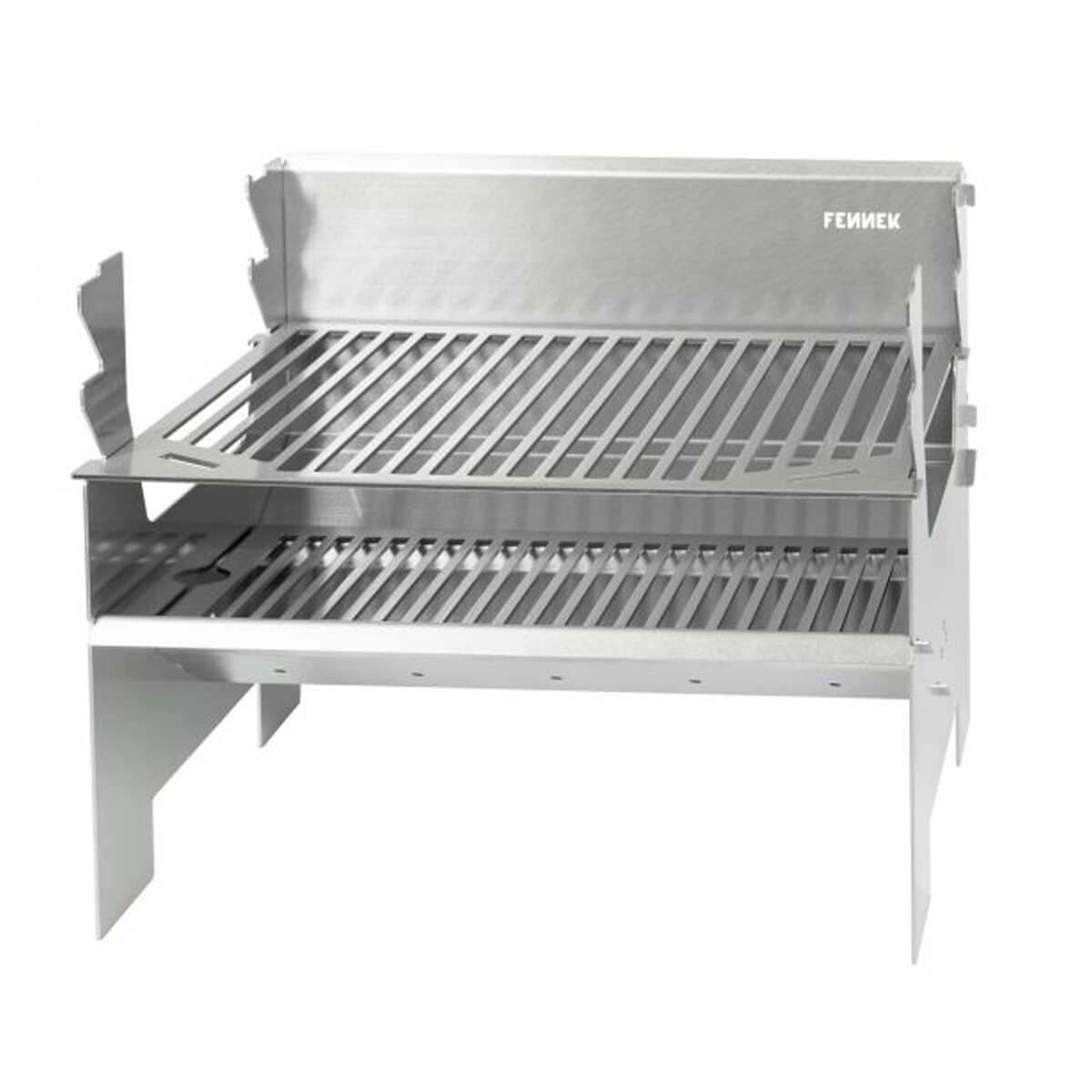 Details zu FENNEK 2.0 - Outdoor Grill - 100% Edelstahl - zerlegbar, Grillfläche 37,6x24,3cm Originalprodukt beliebt