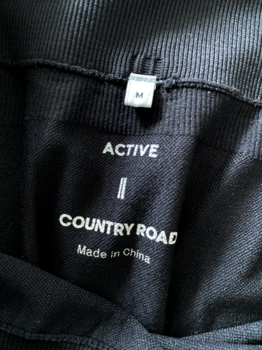 Country Road black women's Y2k low rise yoga leggings M - Picture 3 of 4