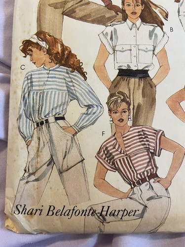 🌷McCall's Shari Belafonte Harper Blouse Size 12 Pattern 9420 UC Vintage 1985 - Picture 2 of 9