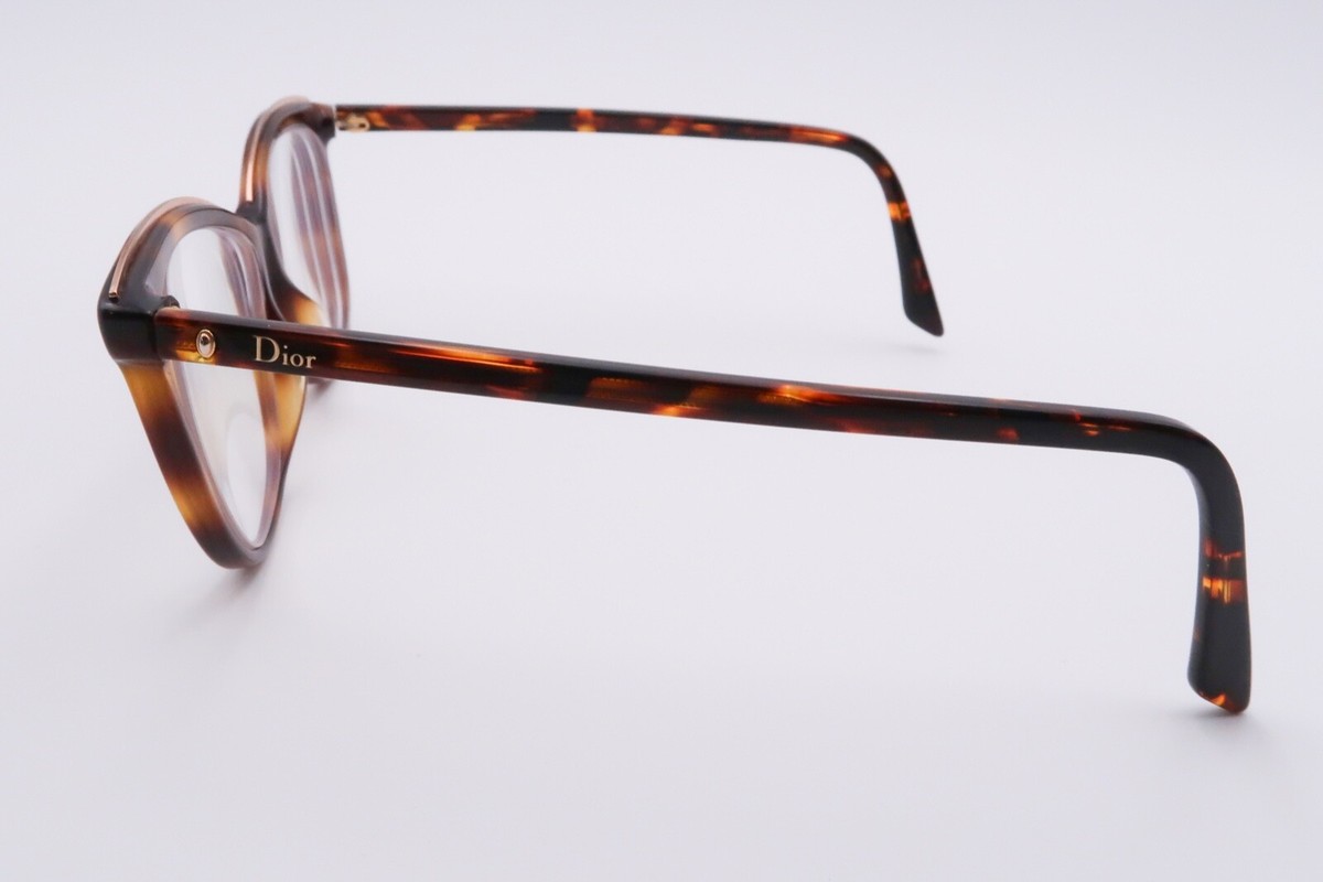 CHRISTIAN DIOR N'02 Montaigne Eyeglasses FRAMES SX7 Tortoise
