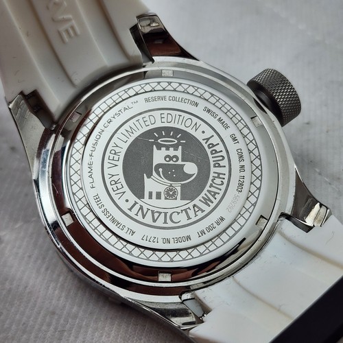 SELTENE INVICTA RESERVE 12717 SEHR VER LIMITED EDITION PUPPY GMT UHR NEUE BATTERIE - Bild 8 von 10