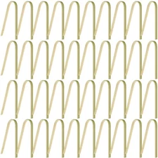 40 Pieces Mini Bamboo Disposable Tongs 4 Inch Bamboo Toast Tongs Disposable M...
