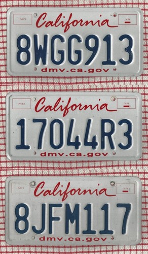 KALIFORNIEN verschiedene Schilder zur Auswahl aus AMERIKANISCHEM KENNZEICHEN - Bild 1 von 46