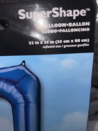 Blue Number Seven 35-Inch Helium Foil Balloon Birthday Party Decoration - 第 5/7 張圖片
