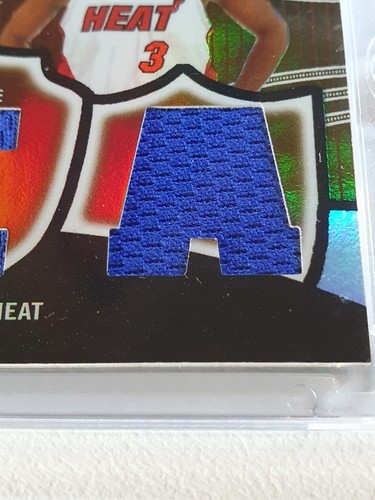 2006 Topps Triple Threads Dwyane Wade #PATCH /27 Game Worn Triple Jerseys - Rare - Picture 4 of 5