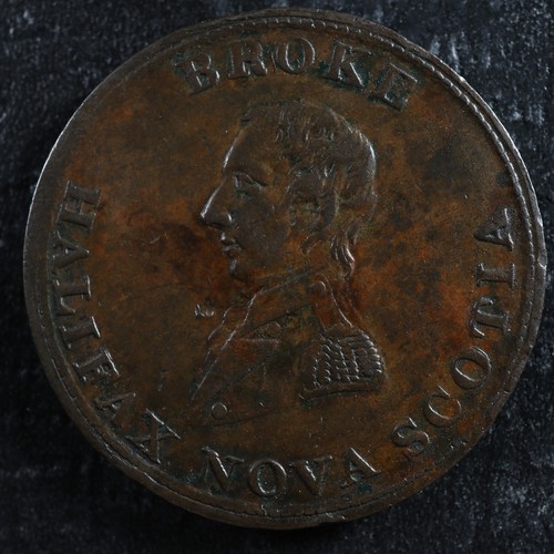 NS-7A Broke token 1814 Canada Nova Scotia Halifax Britannia ship Breton 879 - Picture 2 of 2