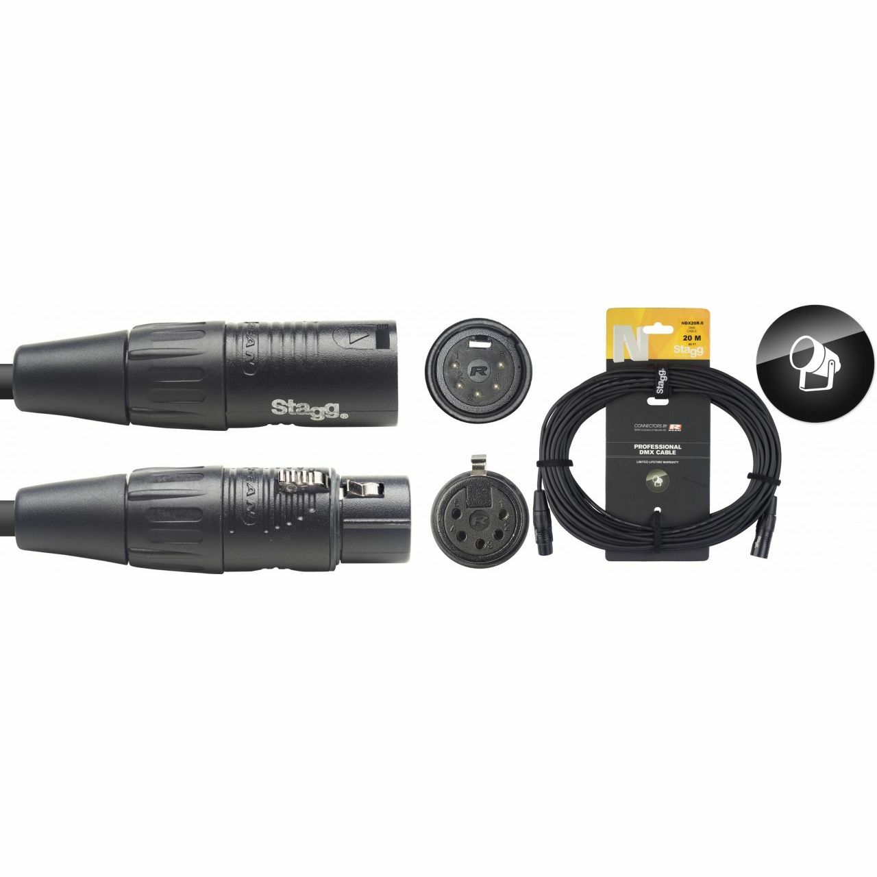 Stagg DMX-кабель - 5 пол. - 20 м