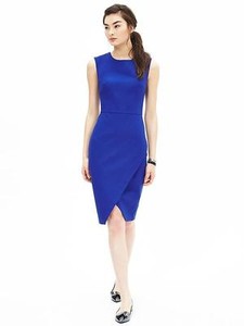 cobalt blue sheath dress