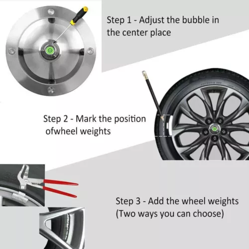 Wheel Balancer Portable Tyre Hubs Heavy Duty Car Truck Rim Tire Tool Bubble - Picture 7 of 15