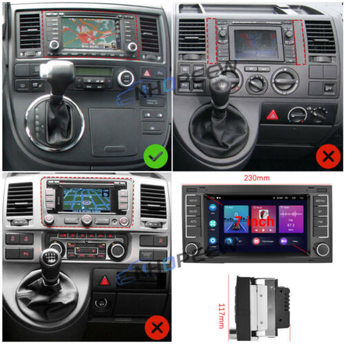 DAB+ Autoradio Für VW T5 Multivan Transporter Touareg Android13 GPS Navi RDS - Bild 3 von 14