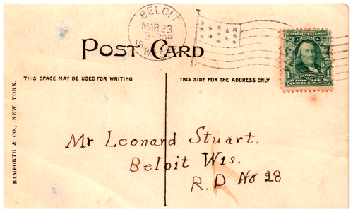 Postcard Vintage 1907 RPPC Married Bliss Bamforth & Co. - Picture 2 of 2