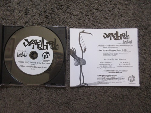 THE YARDBIRDS 2 TRACK PROMO SAMPLER CD AUS ""BIRDLAND"" 2003 F.N. SELTEN