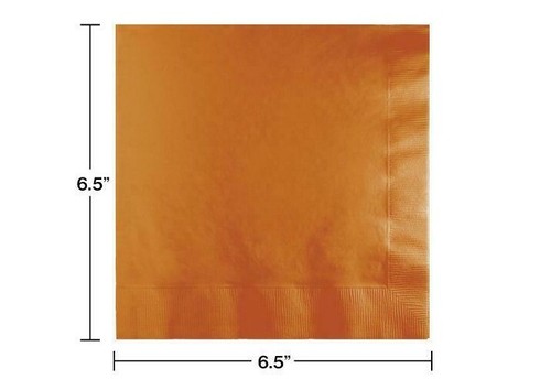 Servilletas de almuerzo desechables de papel liso liso con especias de calabaza - Imagen 2 de 2