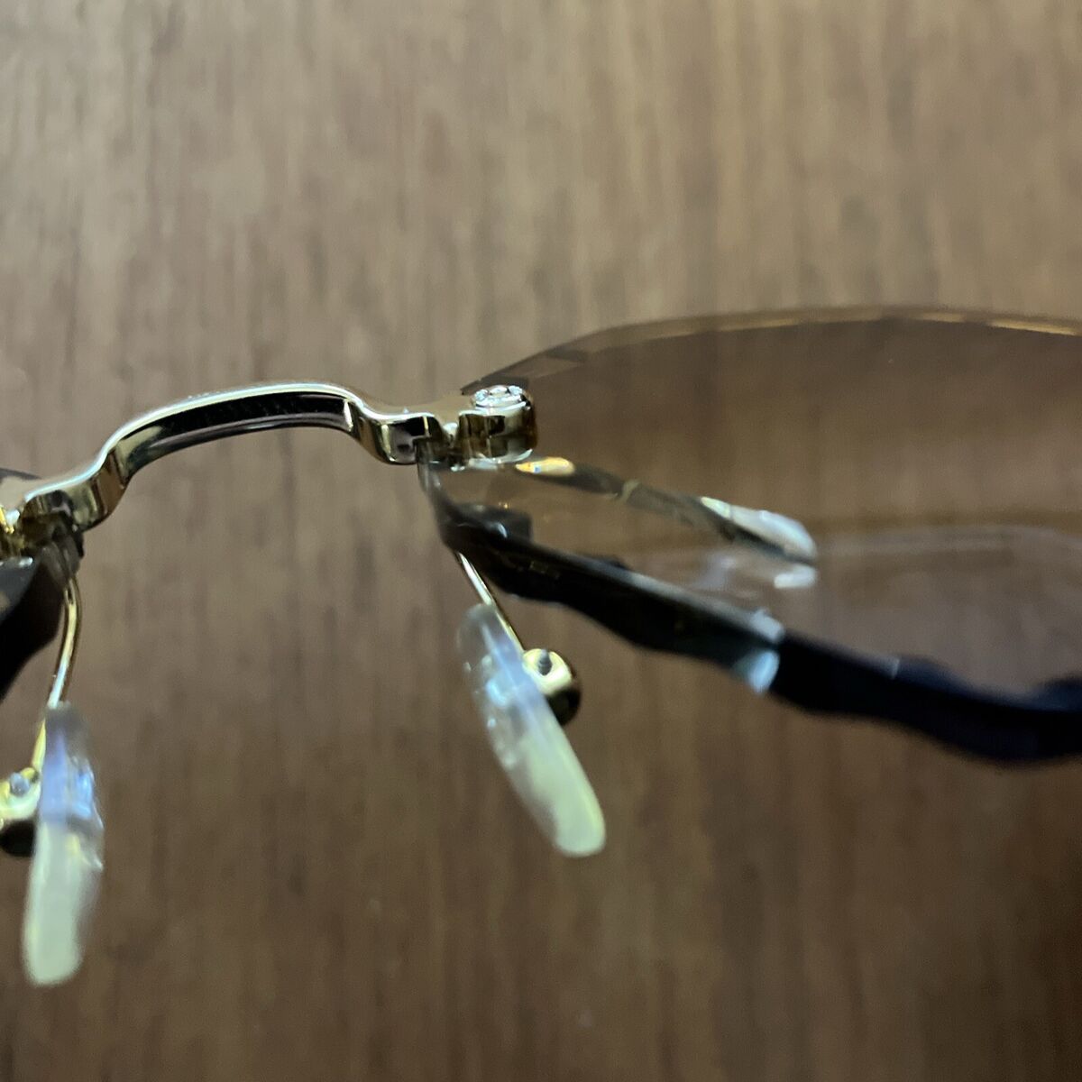 Chloe Sunglasses Hexagon Gold Brown Gradient CE143S (837) 58 Chloe Sunglasses Hexagon Gold Brown Gradient CE143S (837) 58