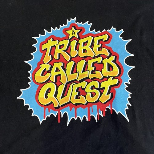 Vintage A Tribe Called Quest Graffiti Art Yellow Logo Rap Tee 2000’s - Picture 2 of 7