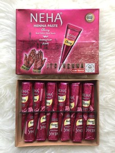 Neha-Henna-Cone-Temporary-Tattoo-Paste-Cone-Body-Art-Painting-Cherry-Color