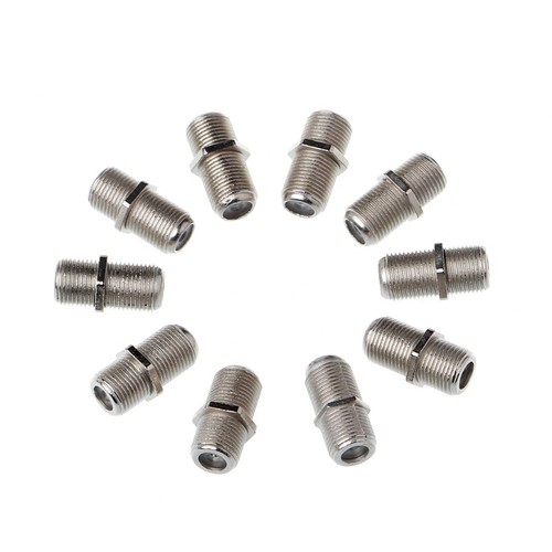 10 Pcs Joiner Barrels Connector F Plug Coupler Adaptor 4 for Sky Plus for TV - Zdjęcie 2 z 8