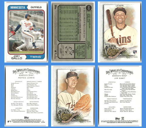 Minnesota Twins – Topps Heritage & Allen & Ginter - 71 Card Lot - Picture 15 of 21