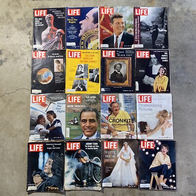 LIFE MAGAZINES Vintage Retro - HUGE LOT OF 96 VINTAGE 1960s
