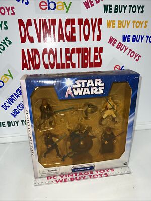 HASBRO STAR WARS ATTACK OF THE CLONES JEDI WARRIORS MULTI PACK FACTORY SEALED