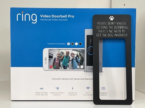 Ring 1080p Wired Doorbell Pro with Extras!